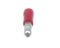 Rundstecker rot, fr Kabel bis 1,5 mm, 100 St. lose