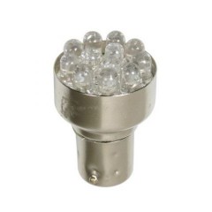 BA15S, P21W LED-Lampe, 24V, 12 rote LEDs