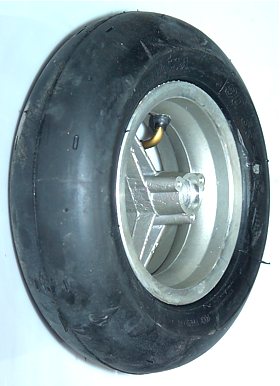 Reifen 90/65R6,5 Zoll, Slick, komplett mit Felge Tubless (Achse zu 88mm), maximale Qualitt und Halt