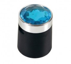 Radmutternabdeckung CRYSTAL, blau, 19 mm, 20 St.