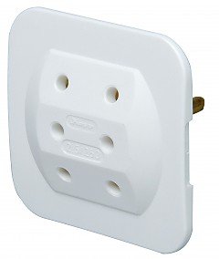 Euro-Adapter 3-fach / Weiss