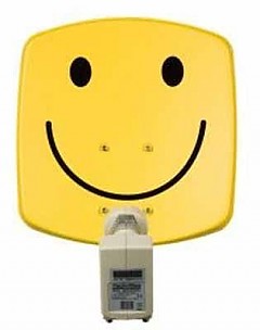 DigiDish 33 Smiley + Twin LNB  giallo