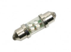 SV8,5-5, 11x38 mm Soffittenlampe, 24V, 4 weie LEDs, 2 Stk. im B