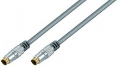 S-VHS Kabel, Stecker auf Stecker, vergoldet, 5 m