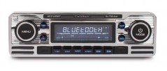 1-DIN Radio mit BT/CD/MP3/USB/SD - Retro Chrome Finish