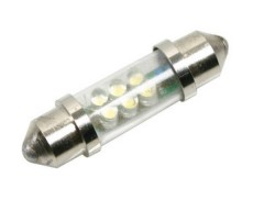 SV8,5-5, 11x41 mm Soffittenlampe, 24V, 6 blaue LEDs, 2 Stk. im B